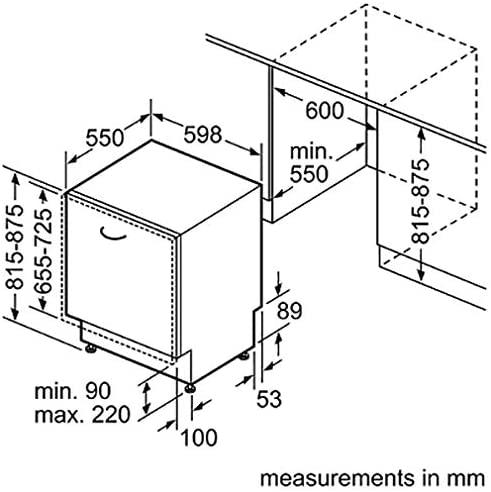 Bosch integrated cheap dishwasher dimensions