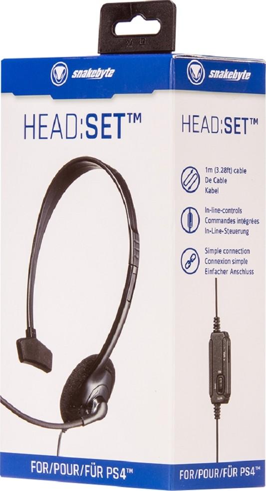 Snakebyte Chat Wired Headset, For PS4/Xbox One, Meter Cable