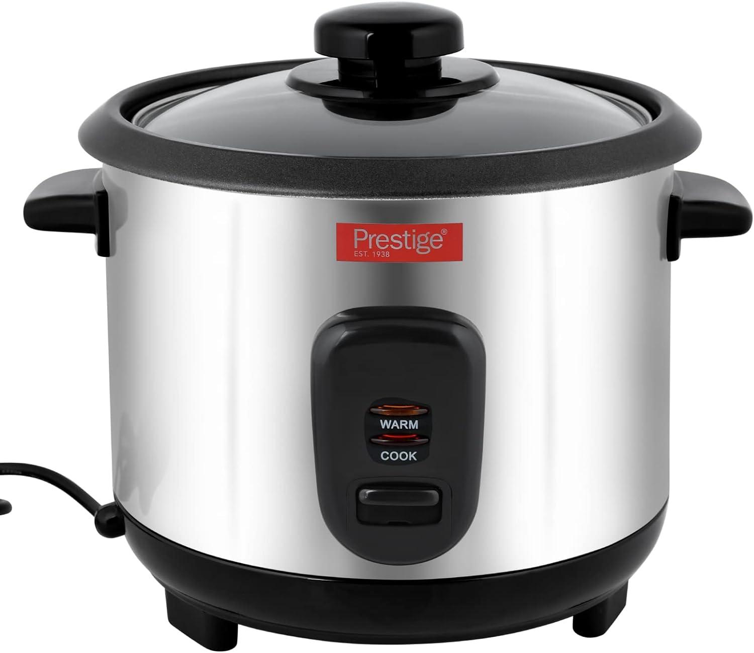Prestige Rice Cooker, Ltr, Stainless Steel Body, Auto Power