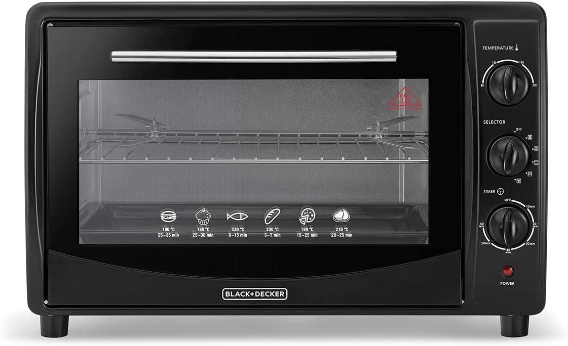 Buy Black Decker 1800W Toaster Oven TRO45RDG B5 Black Online in