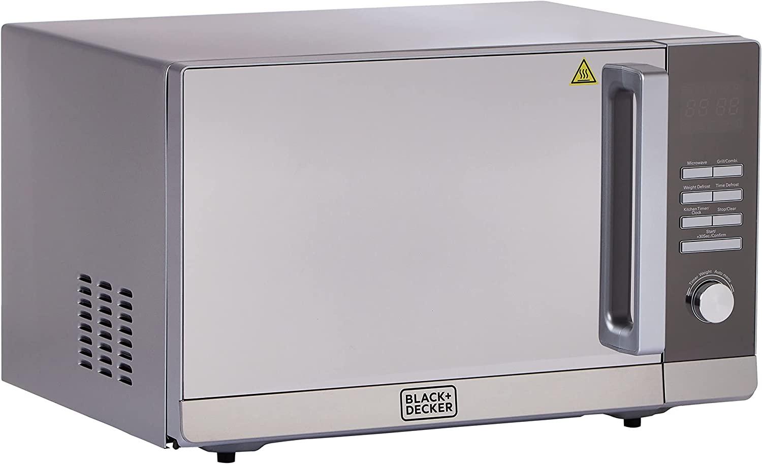 Buy Black & Decker 30 Litre Microwave Oven MZ30PGSSB5 Silver Online in UAE