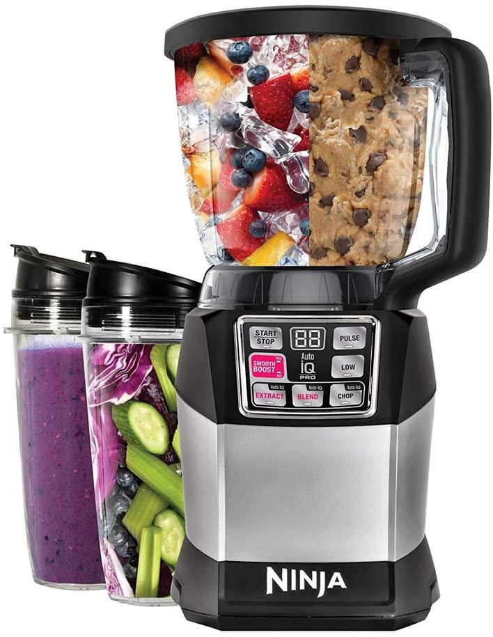 Buy Nutri Ninja 1200 Watt Auto IQ Blender BL 492 Black Grey Online in UAE Emax