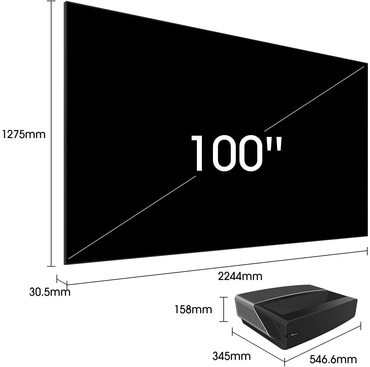 Hisense 100-inch 4K Ultra HD Smart Laser TV 2018 UAE