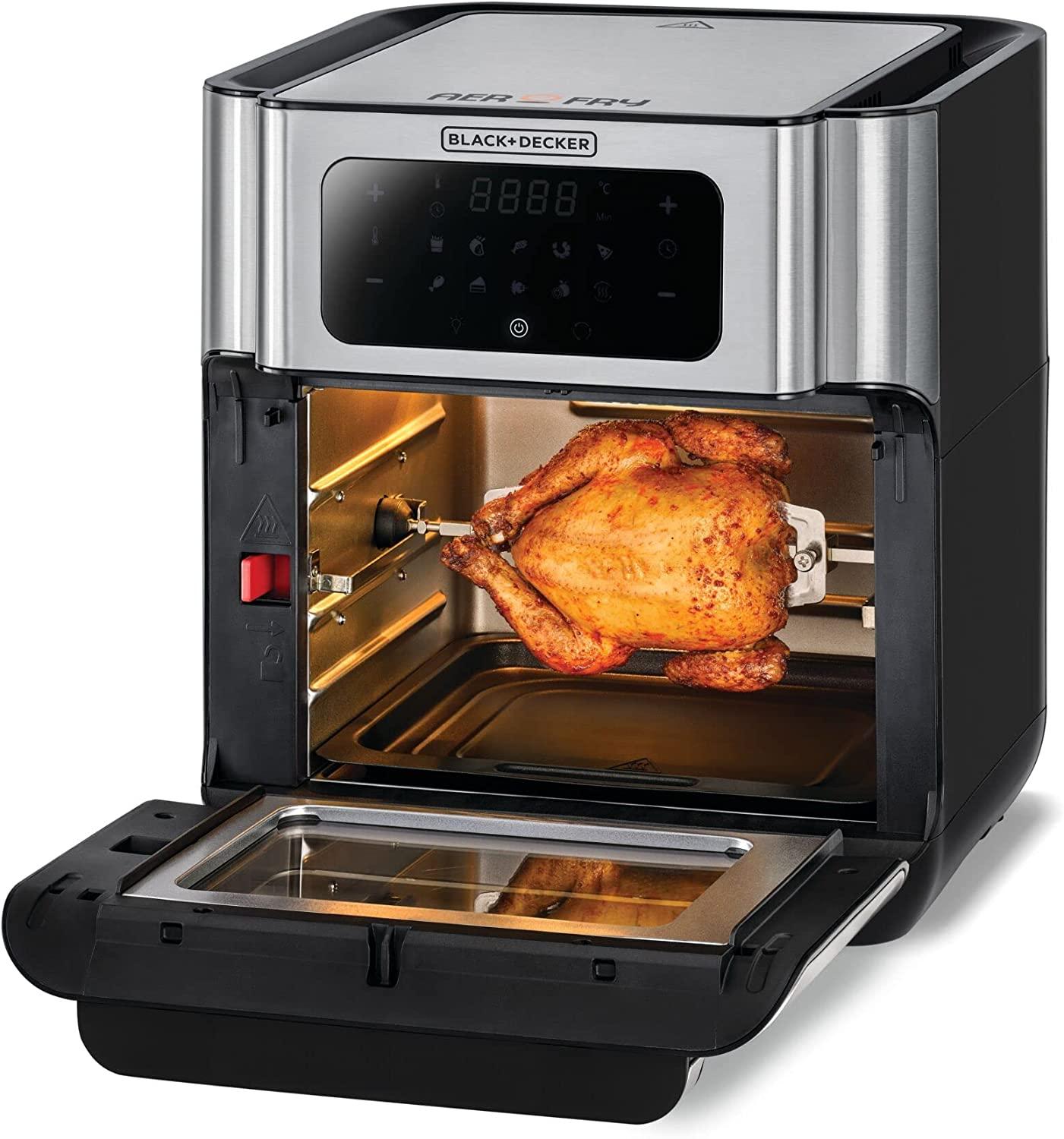 Buy Black Decker 4 Liter Digital Air Fryer Oven AOF100 B5 Silver