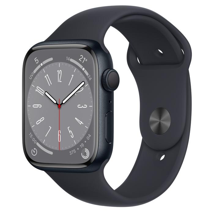 Apple Watch Series 8 GPS Aluminium Case with Midnight Sport Band 