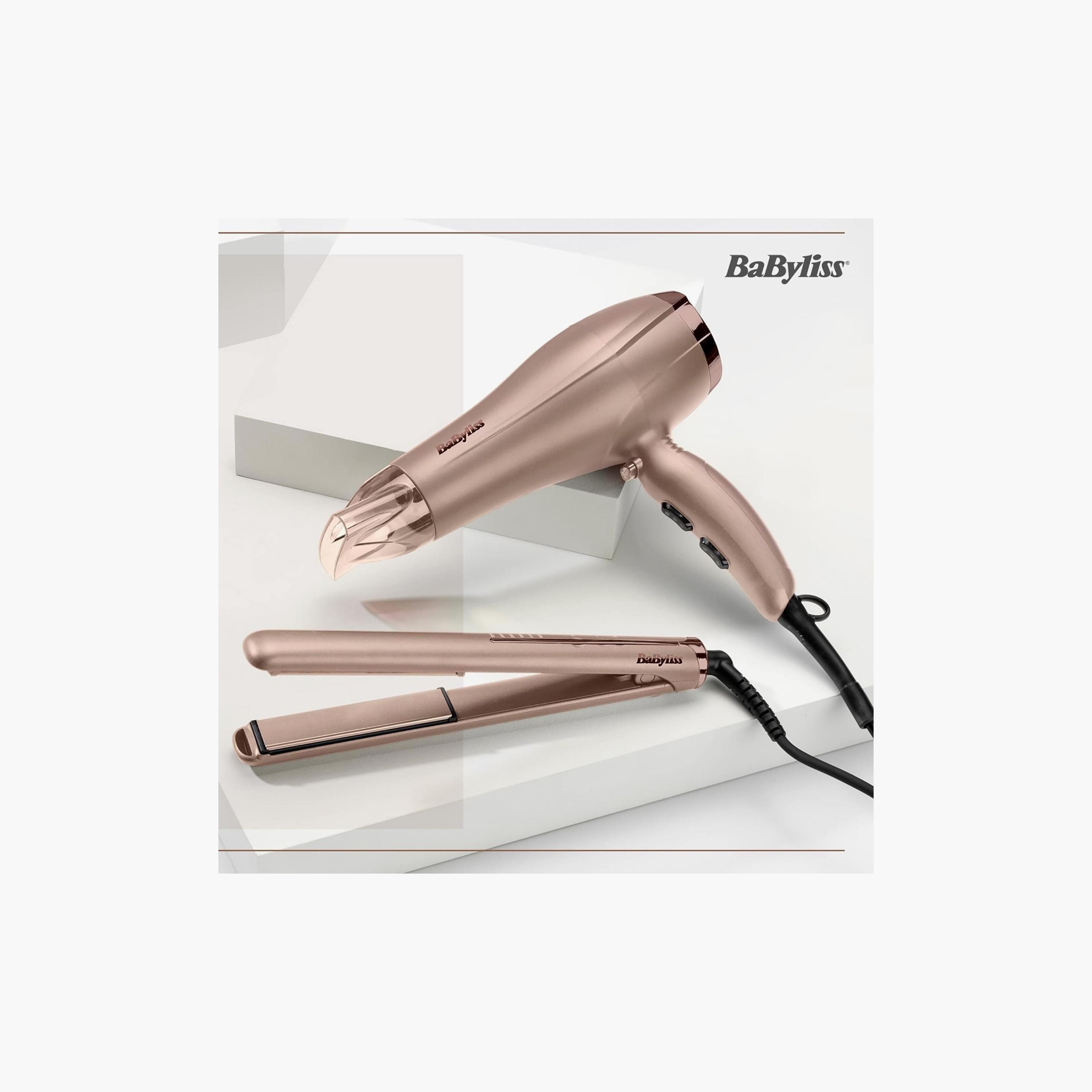 Babyliss hair dryer and straightener set best sale