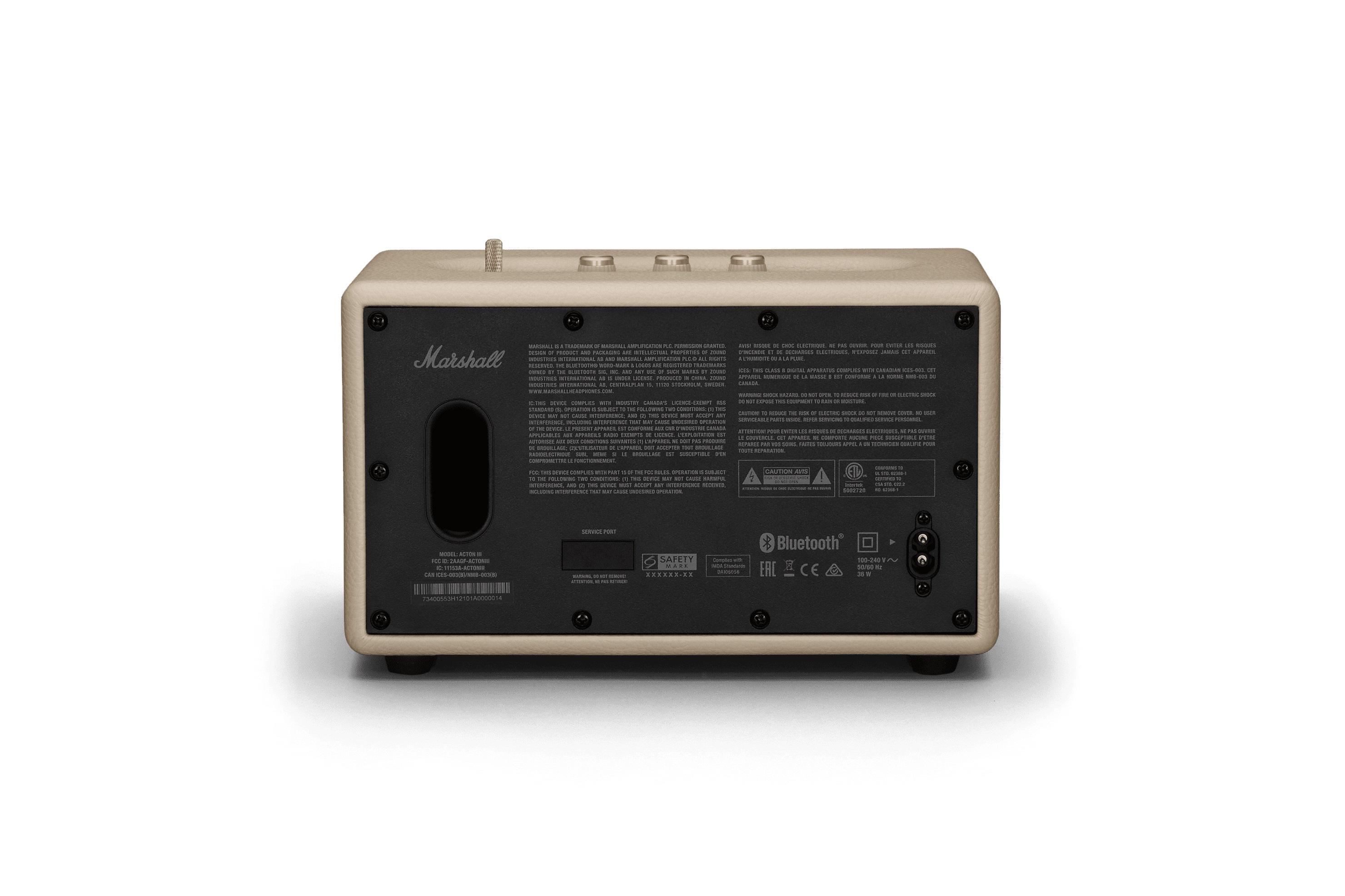 Marshall Acton III Bluetooth Speaker Black