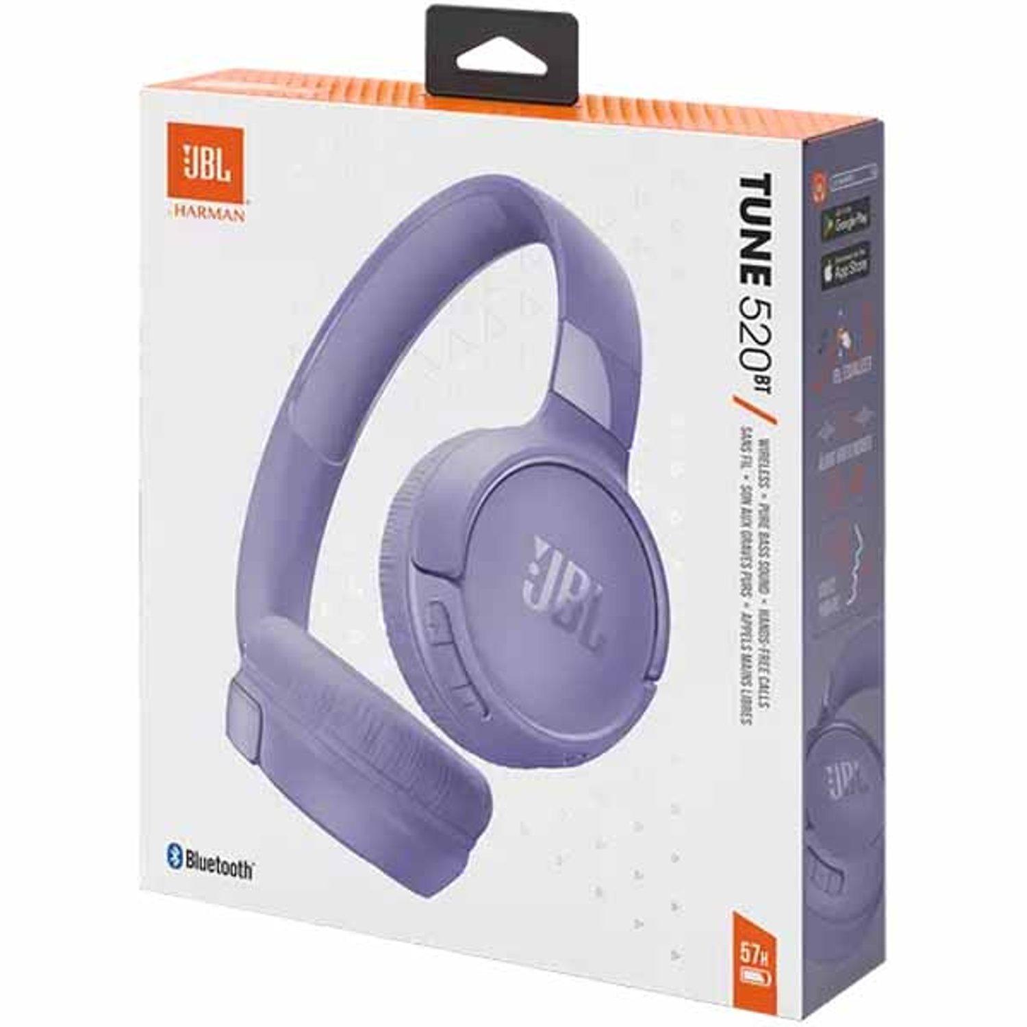 JBL Tune 520BT Wireless On Ear Headphones - White