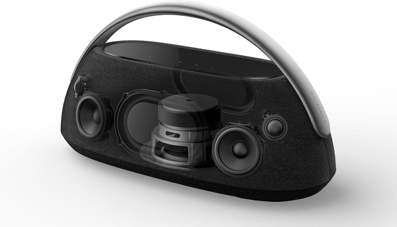 スピーカー・ウーファー Harman Kardon Go + Play 3 (Black) Harman Kardon Go + Play 3 - Premium Portable Bluetooth Speaker