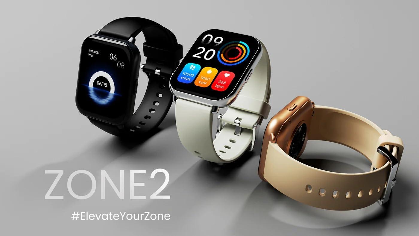 HiFuture Future Zone2 Bluetooth Calling Smart Watch Black