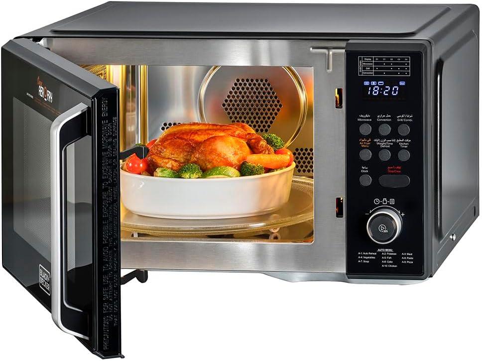 BLACK DECKER 4 in 1 Digital Microwave Oven with Air Fryer Grill