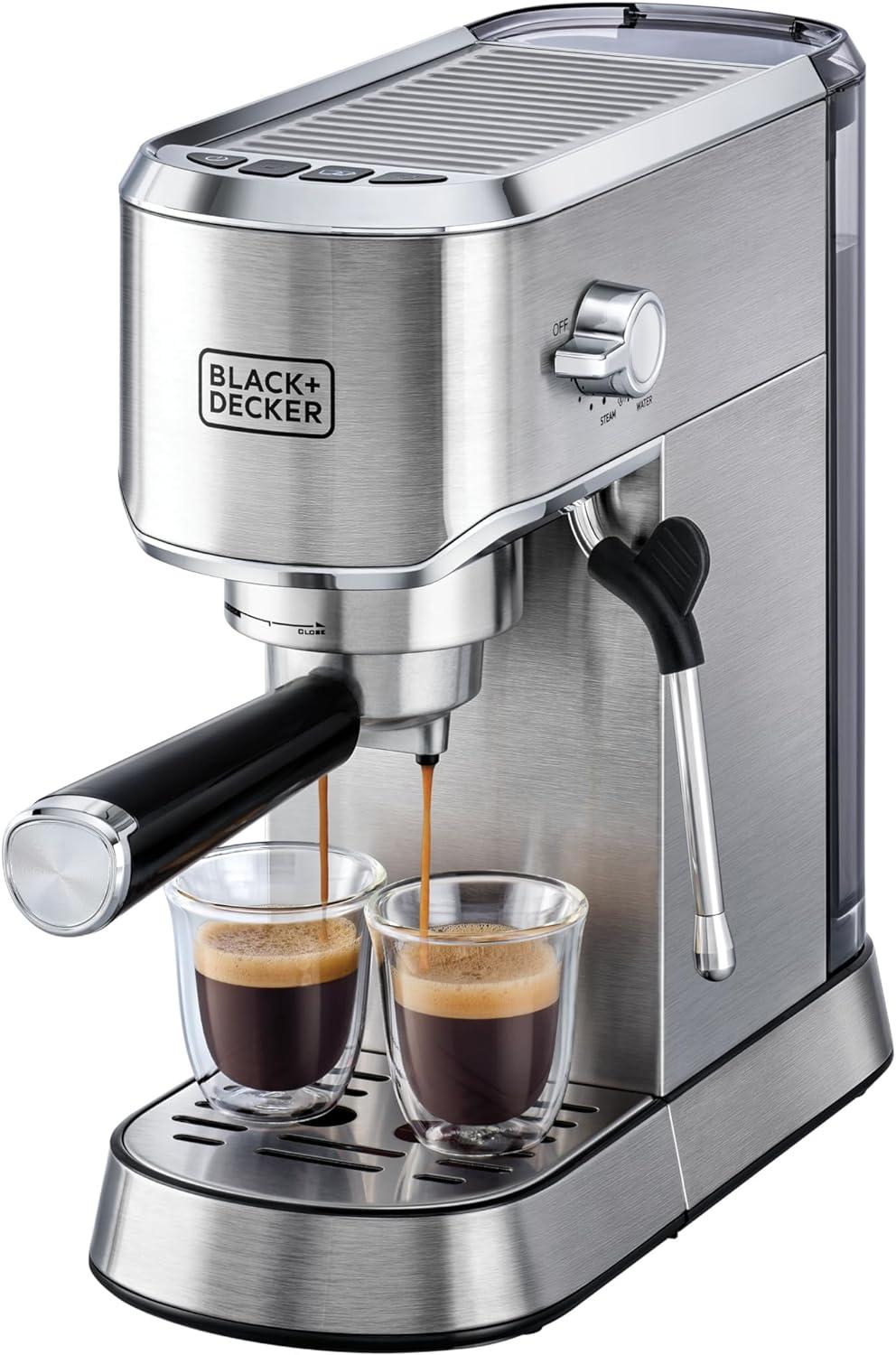 Black Decker BLACK DECKER Manual Barista Pump Espresso Coffee